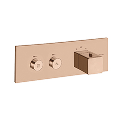 #FACADE THERMO UP HORIZONTALE THERMOSTATIQUE 2 SORTIES OR ROSE***FIN