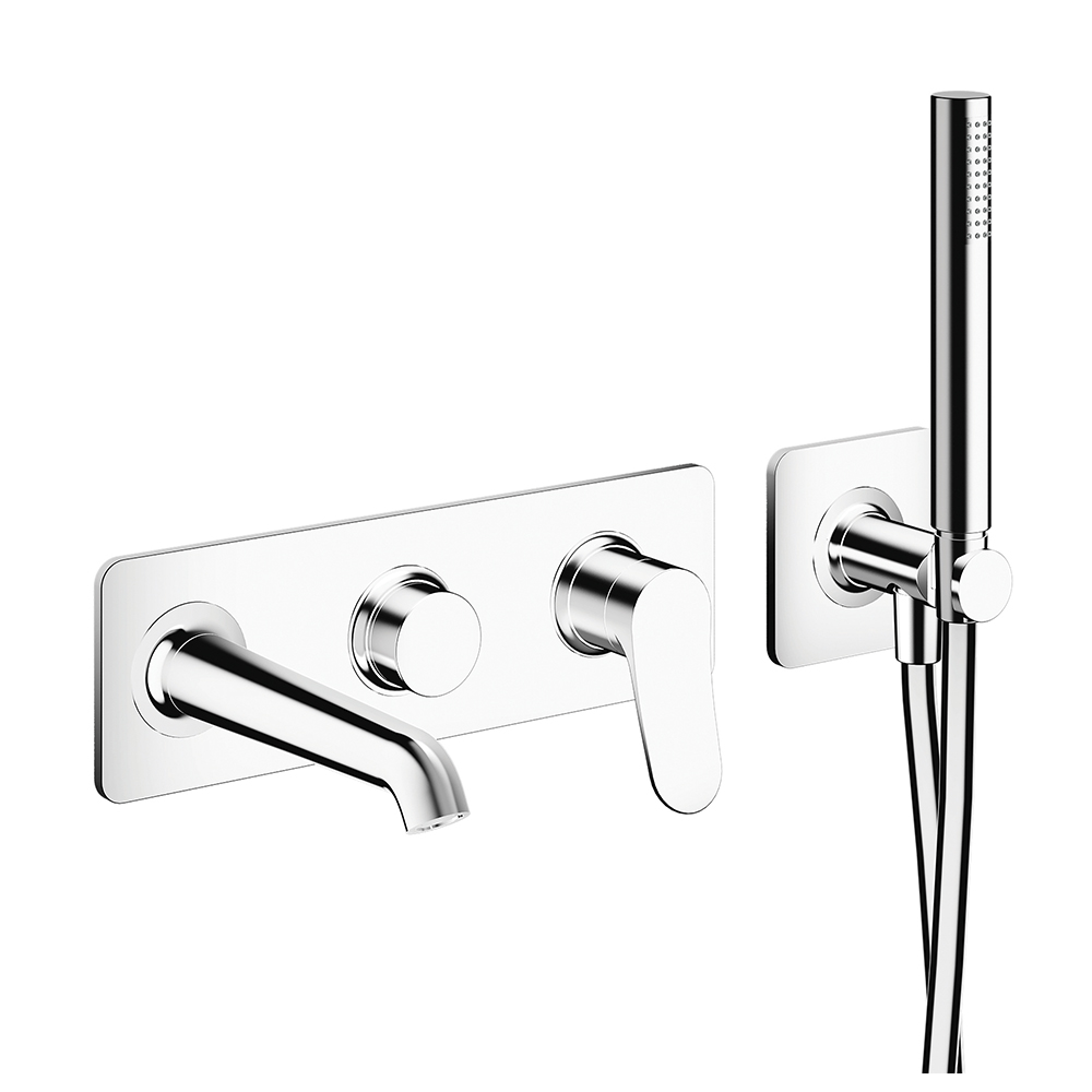 FACADE EXTERNE BOTTE BAIN DOUCHE MURAL 2 SORTIES SS MECA