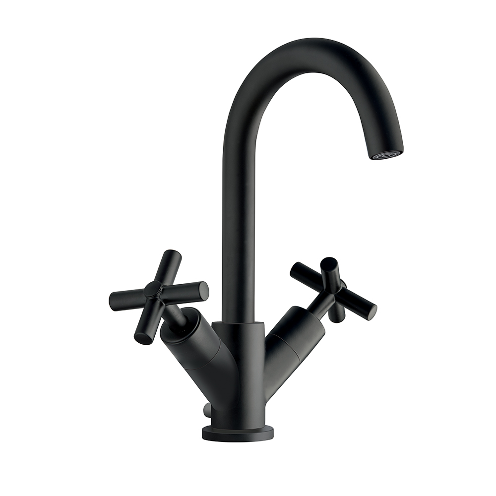 LAVABO EXECUTIVE MELANGEUR MONOTROU NOIR+VIDAGE