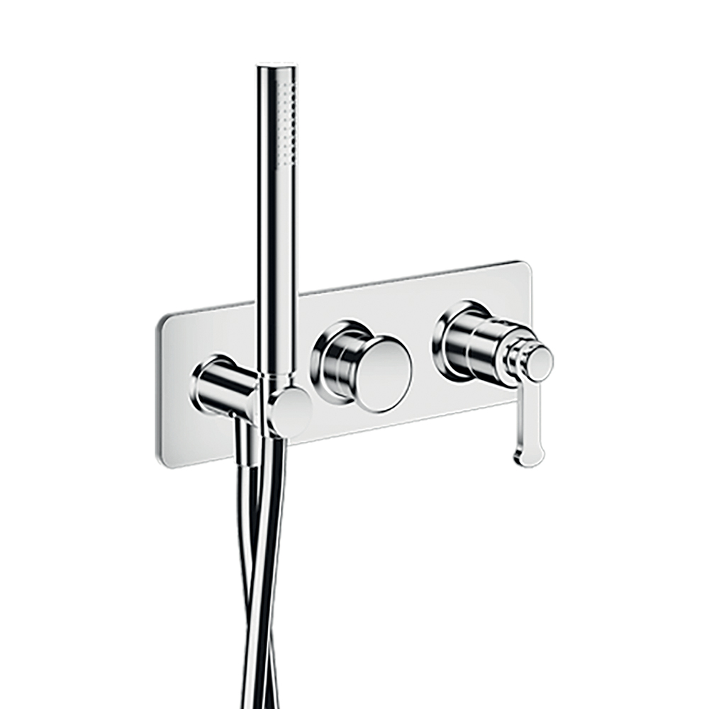 FACADE DOUCHE/BAIN DOUCHE 2 SORTIES CHROME