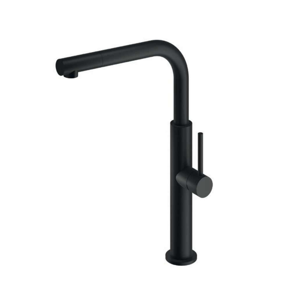 MITIGEUR CUISINE AVEC DOUCHETTE PULL OUT BI-JET BLACK
