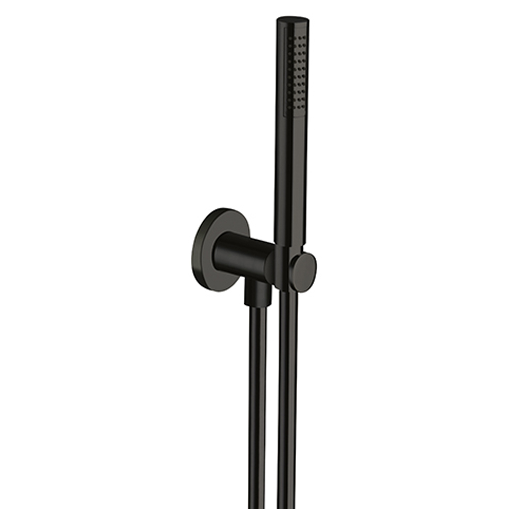 ENSEMBLE APPLIQUE PRISE D'EAU DOUCHETTE FLEXIBLE RONDE