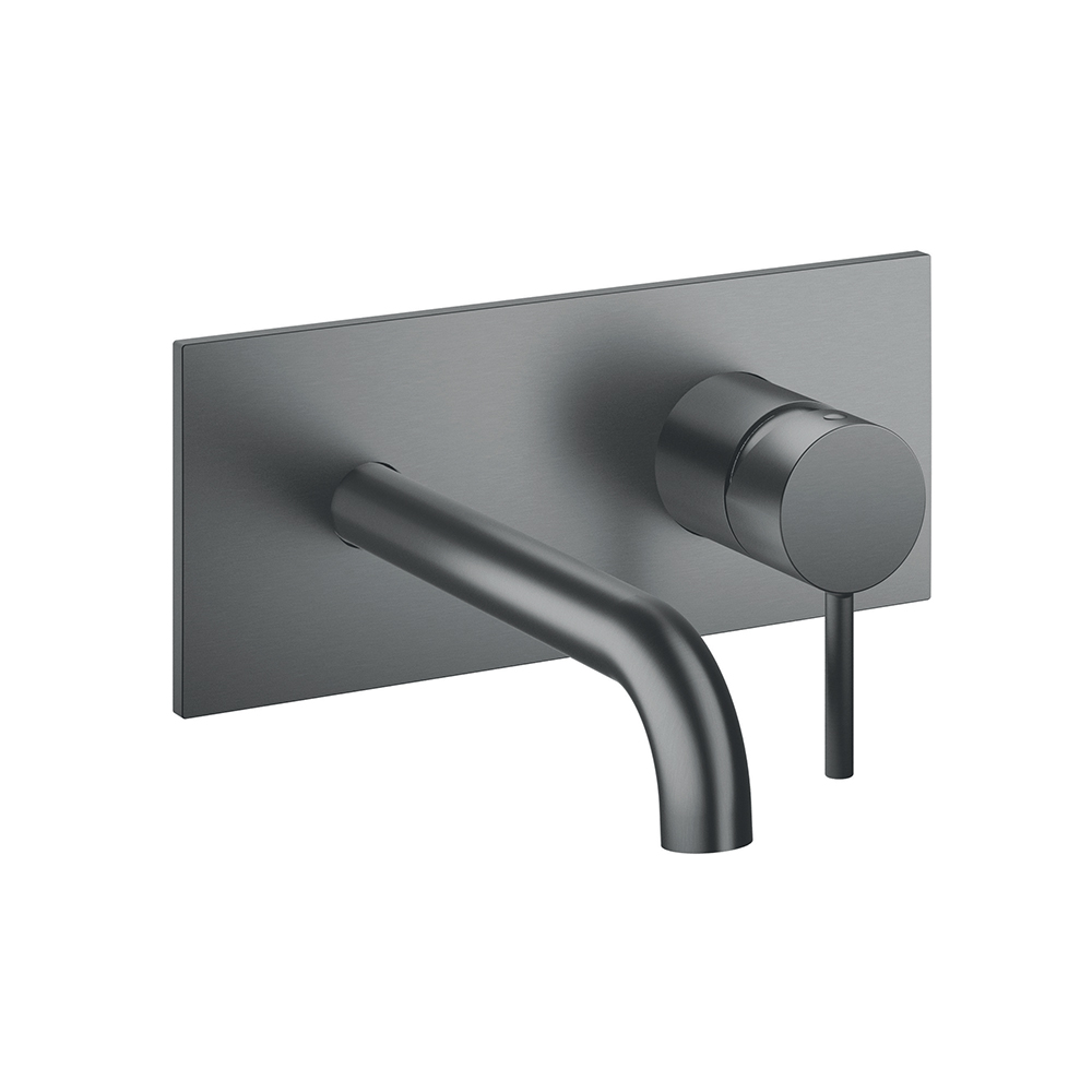 FACADE MITIGEUR LAVABO BEC 185 MM PHI METAL BROSSE