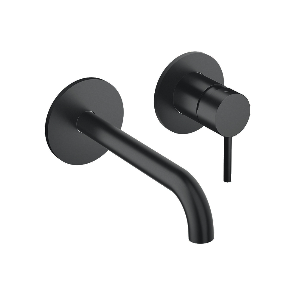 LAVABO MITIGEUR MURAL PHI AVEC ROSACES BEC 225 MM