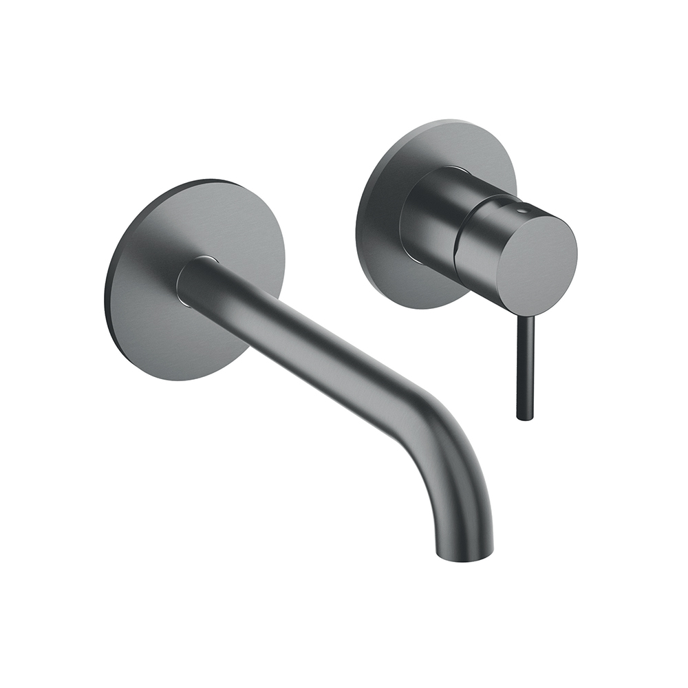 LAVABO MITIGEUR MURAL PHI AVEC ROSACES BEC 225 MM