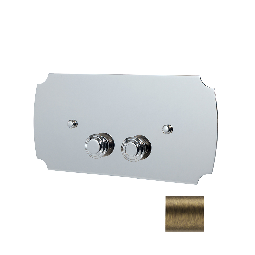 PLAQUE WC RETRO VIEUX BRONZE MAT