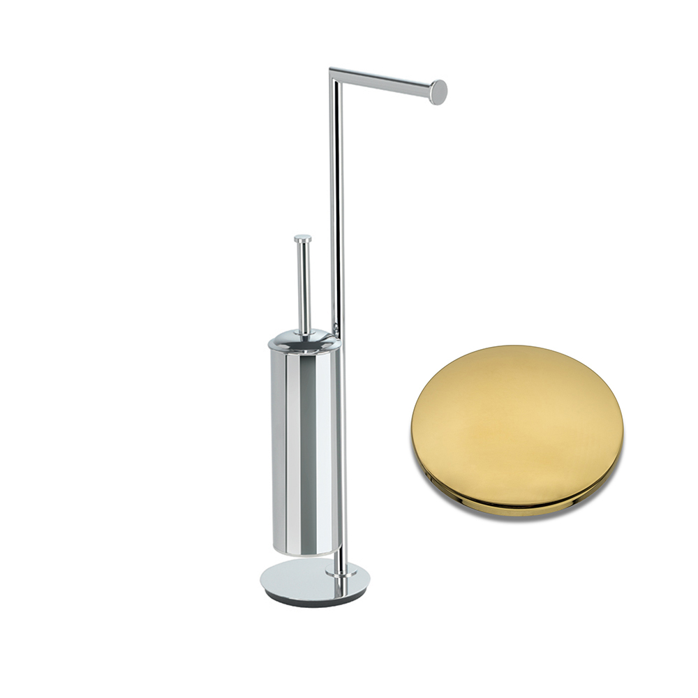 PORTE ROULEAU ET PORTE BALAI A POSER OR 