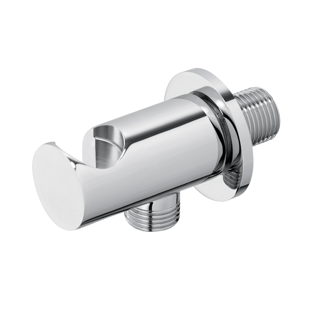 $ APPLIQUE PRISE D'EAU RONDE 1/2" MM LAITON CHROME