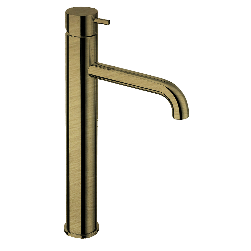 LAVABO MI-HAUT TRIVERDE + VIDAGE LAITON UP&DOWN VIEUX BRONZE