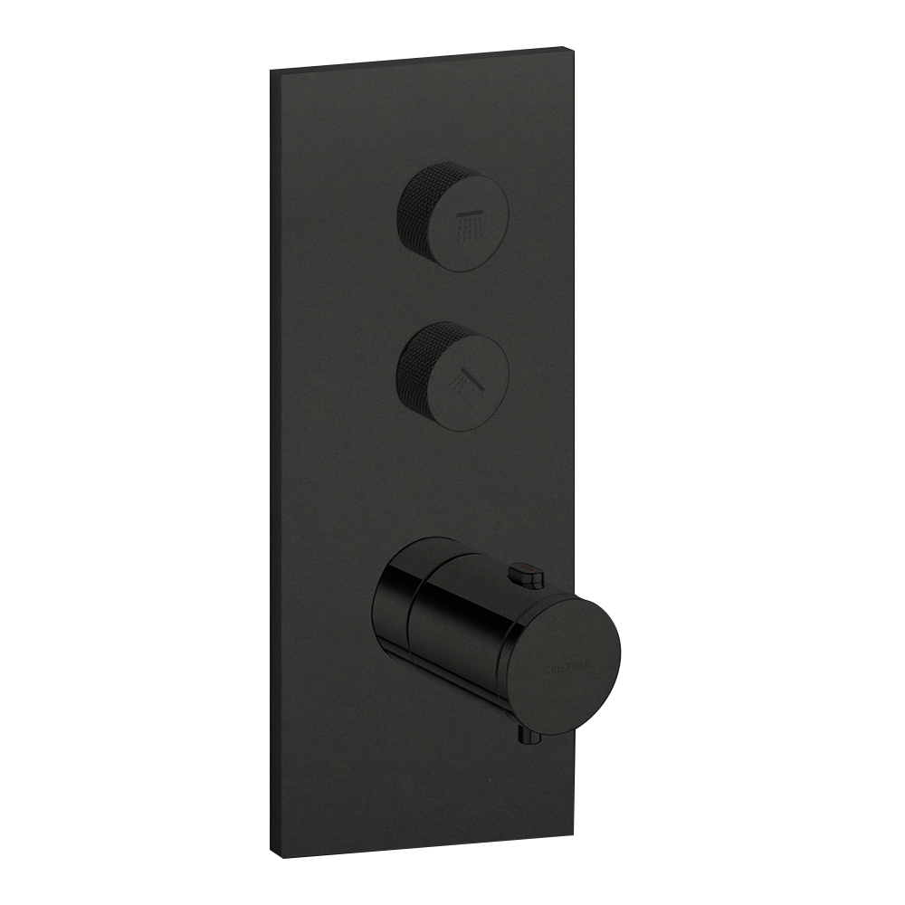 FACADE THERMO TWIST THERMOSTATIQUE 2 SORTIES TRIVERDE BLACKMAT