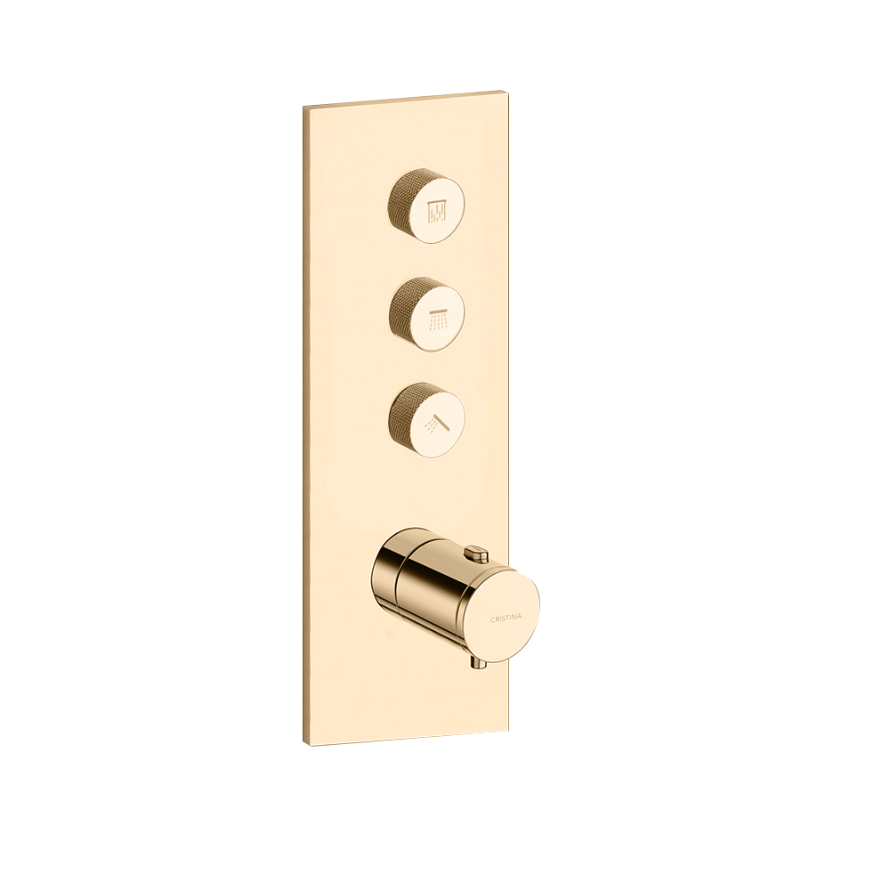 FACADE THERMO TWIST THERMOSTATIQUE 3 SORTIES TRIVERDE OR ROSE