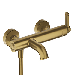 BAIN DOUCHE MITIGEUR OR BROSSE