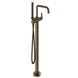 BAIN DOUCHE  MONOCOLONNE SUR PIED SANS MECANISME VIEUX BRONZE MAT