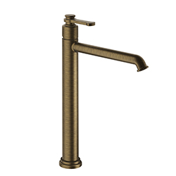 MITIGEUR LAVABO HAUT AVEC VIDAGE UP&DOWN® BRONZE MAT