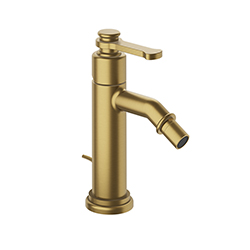 BIDET  AVEC VIDAGE TIRETTE OR BROSSE