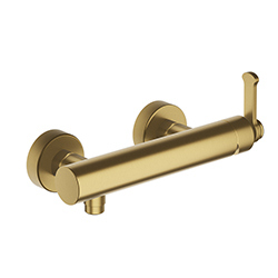 MITIGEUR DE DOUCHE MURAL OR BROSSE