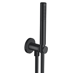 ENSEMBLE APPLIQUE PRISE D'EAU DOUCHETTE FLEXIBLE RONDE