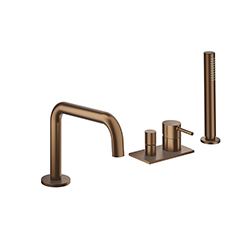 MITIGEUR BAIN-DOUCHE 4 TROUS SUR GORGE CHROMÉ PHI