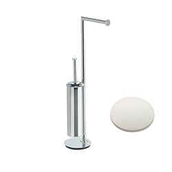 PORTE ROULEAU ET PORTE BALAI A POSER WHITE MAT