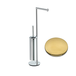 PORTE ROULEAU ET PORTE BALAI A POSER OR 