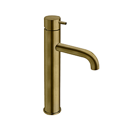 LAVABO MI-HAUT TRIVERDE + VIDAGE LAITON UP&DOWN VIEUX BRONZE