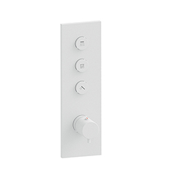 FACADE THERMO TWIST THERMOSTATIQUE 3 SORTIES TRIVERDE WHITEMAT
