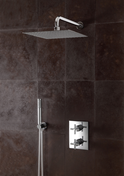 #PACK ENCASTRE DOUCHE THERMOSTATIQUE EXECUTIVE POMME 30 CM*